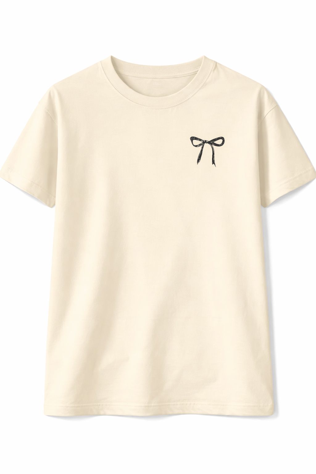 Minimal Bow Detail T-Shirt