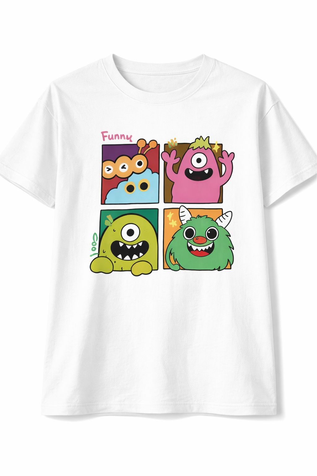 Funny Monster Graphic T-Shirt